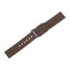 thumbnail image 3 of Correa de reloj de silicona Uxcell con liberación rápida, correa de goma suave marrón/negra de 22 mm, 3 of 7