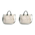 thumbnail image 1 of Bolso de mensajero de lona Blanco crema Minnieouse 2Conjunto, 1 of 6