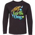 thumbnail image 3 of Inktastic Earth Day Sea Turtle and Hearts Long Sleeve Youth T-Shirt, 3 of 5