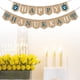 thumbnail image 2 of KAKOWELY Banderines con letras de FELIZ HANUKKAH, decoración de arpillera, banderines rústicos, suministros para fiestas, 2 of 4