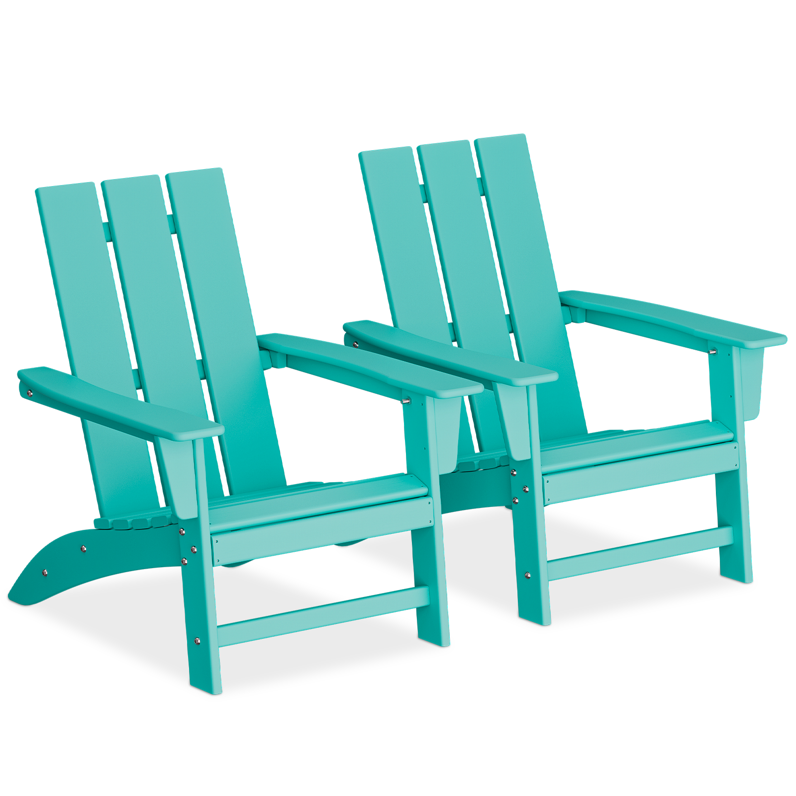 Magshion Outdoor Adirondack Chair Set of 2, Plastic Fire Pit Chairs
