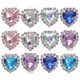 thumbnail image 1 of GOOHOCHY 12 Uds. Clips para cordones en forma de corazón, Clips para cordones con diamantes de imitación, Clips para dijes de zapatos DIY, 1 of 7