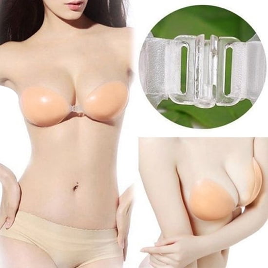 HEVIRGO Invisible Strap Breast Enhancer Self Adhesive Silicone Push Bra  Size A B C D Up,Size 3 (B80/C70/C75/D65 ) 
