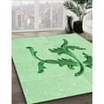 thumbnail image 3 of Ahgly Company Machine Washable Indoor Square Transitional Mint Green Area Rugs, 8' Square, 3 of 7
