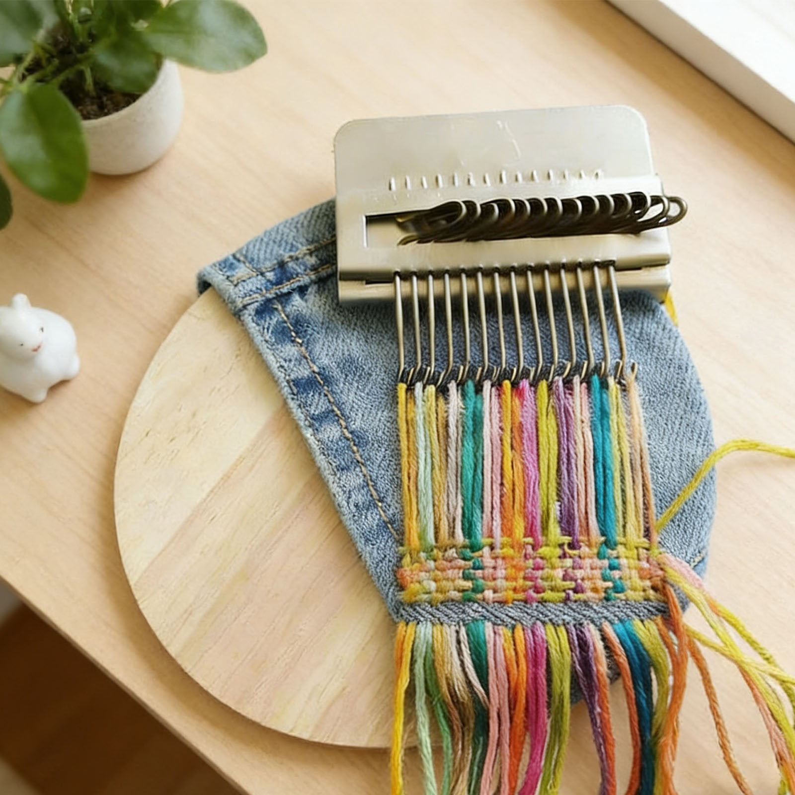 Knit Patch Loom Kit, New Most Convenient Patchmaker 2.0 Kit, Patchmaker Loom for all levels, Mended Clothes Quickly & Easily, Unleash Creativity and Bring Accomplishment (42 Hooks)