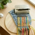 thumbnail image 5 of Small Loom Speedweve Type Weave Tool,darning Loom Quickly Mini Mending Convenient Darning Loom for Mending Jeans Socks Clothes Loom Machine Makes Beautiful Stitching Diy Weaving Arts (1 Set), 5 of 7