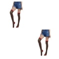 thumbnail image 4 of Sonducket Medias sin costuras por encima de la rodilla, calcetines largos divertidos, calentador de arcoíris, accesorios altos hasta el muslo, carnaval, tipo 27 2piezas Sonducket CBP388936, 4 of 6