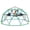 Green (with Hammock), variant on LuckyNote 13ft Geometric Dome Climber Play Center, Kids Climbing Dome Tower, Rust & UV Resistant Steel Supporting 1000 lbs, Coffee+Green