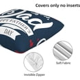 thumbnail image 6 of Happy Fathers Day Throw Pillow Covers 18x18 inch Set of 2 Outdoor and Indoor Decorative Pillow Cover for Patio Garden Living Room Bed Sofa, 6 of 6