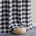 thumbnail image 4 of THD Cedar Buffalo Check Textured Light Filtering Grommet Lightweight Curtain Panels, Set of 2, 4 of 4