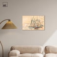thumbnail image 3 of St Tropez 1906 Canvas Coastal Classic Art by Art Remedy, Silver Frame, 30" x 20", 3 of 7