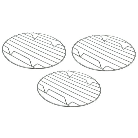 

Handy Housewares 8-Inch Round Metal Wire Cake Cooling Rack - Cools Down Pastries or Breads 3-pack