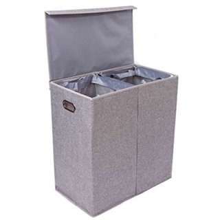 BirdRock Home Compact Corner Laundry Hamper with Lid - Black - Walmart.com