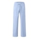 thumbnail image 3 of Pantalones largos de lino para hombre, nuevos, con cordón elástico, de color liso, holgados e informales, pantalones largos para hombre, 3 of 5