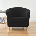 thumbnail image 2 of LKJYER Stretch Tub Chair Covers, 1-Piece Club Chair Slipcover Soft Jacquard Barrel Chair Cover Armchair Slipcovers Furniture Protector for Living Room, 2 of 7