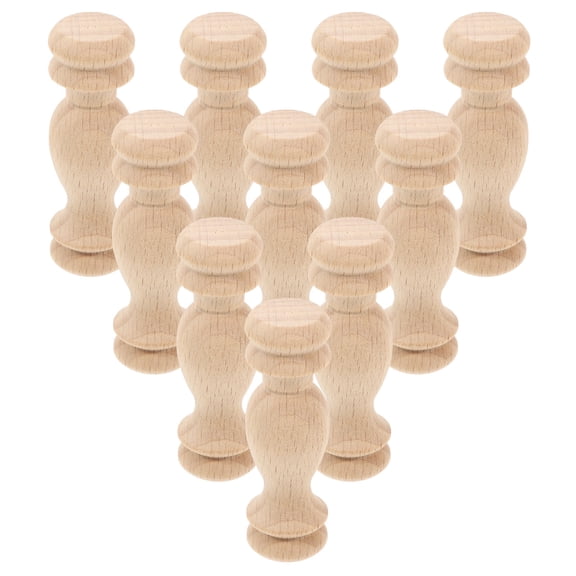 LOLIPPYY 18-Piece Wooden Roman Column Post Set with Vintage Retro Design for Home Staircase and Interior Decoration