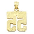 thumbnail image 4 of 10k Solid Gold Number Fifty Eight Necklace with 18" Rolo Chain, #58 Gold Charm Pendant Jewelry for Athletes, Sports Gifts for Him and Her, 4 of 5
