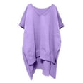 thumbnail image 3 of DuoJiaJ Pullover Sweater With Batwing Sleeves Stylish Knit Cardigan For Everyday Wear And Layering Fall Plus Size Tops Purple S, 3 of 3