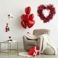 thumbnail image 6 of Valentine Wreath Red Tinsel Plastic Hearts Pink Purple Wall Hanging Valentine's Day Decor Valentine Decorations for Home​, 6 of 6