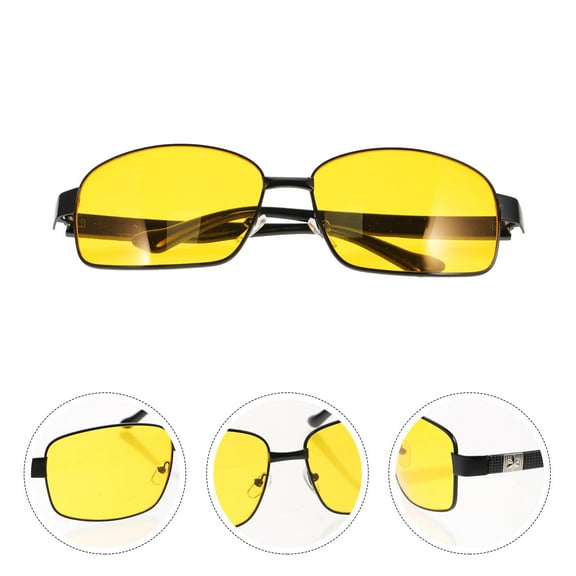 WASHWEPE 1Pcs Night Time Driving Glasses Sleek Frame For Adults Multi Color