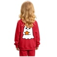 thumbnail image 4 of Leey-World Halloween Sweatshirt For Girls Ghost Cute Crewneck Kids Tops Girls Halloween Shirt Long Sleeve Festival Pullover Sweatshirt, 4 of 9