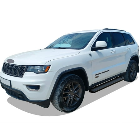 APS iBoard Black Running Boards Style Compatible with Jeep Grand Cherokee 2011-2021 (incl. 22 WK)(Excl Limited X & High Altitude & Summit & SRT & SRT8 & Trackhawk & Trailhawk) (Nerf Bars Steps)
