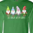 thumbnail image 4 of Inktastic Christmas Hangin with My Gnomies Long Sleeve T-Shirt, 4 of 5