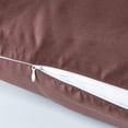 thumbnail image 4 of Lorviah Satin Body Pillowcase, Ultra Soft & Breathable 20"x54" Cover for Hair & Skin, Hypoallergenic, Hidden Zipper Closure, Dark Brown, 4 of 5