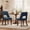 Blue, variant on Dining Chairs Set of 2, Upholstered Chenille Fabric Dining Chairs with Curved Solid Rubberwood Legs, Mid-Century Modern Ergonomic Padded Kitchen Dining Room Side Chairs for Home Cafe Restaurant