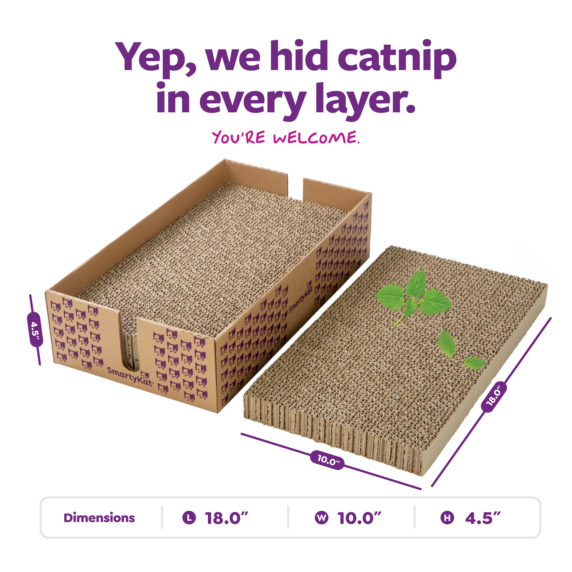 SmartyKat SuperScratcher+ Stacker with 3 Reversible Pads photo 3