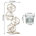 thumbnail image 3 of Efavormart 25.5" Tall Gold Geometric Candle Holder Set 4 Metal Geometric Centerpieces, 3 of 11