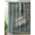 thumbnail image 2 of Fsddascl Farmhouse Door Shower Curtain Set - 36" x 78" Washable Bathtub Curtain with 12 Hooks, Vintage Abstract Country Wooden Door Waterproof Fabric Stall Shower Curtains for Bathroom/Bathtub, 2 of 6