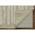thumbnail image 4 of Feizy Ashby Transitional Stripes, White/Tan, 2' x 3' Accent Rug Easy Care Stain Resistant Pet & Kid Friendly Scandinavian Solid Floor Rug for Living room Bedroom, 4 of 8