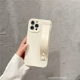 thumbnail image 2 of Stand Holder Case Compatible with iPhone 11, Foldable Kickstand Design, Soft Silicone Protective Case with Hand Holder (White, iPhone 11), 2 of 14