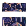thumbnail image 3 of Sikiie Floral Hippie Mushrooms Baby Headwrap with Knotted Bow, Baby Headbands Hairband for Newborn, 3 of 5