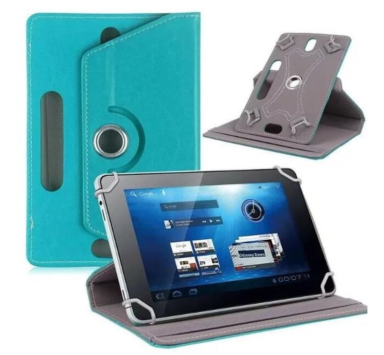 7",8",9",10" Faux Leather Universal Tablet Tab Stand Flip Cover Case Pouch 