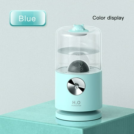 

Night Light SAWVNM Portable Mini Projection Humidifier 400ml Small Cool Mist Humidifier USB Personal Desktop Humidifier For Bedroom Office Home Super Quiet 90° Automatic Rotation on Clearance