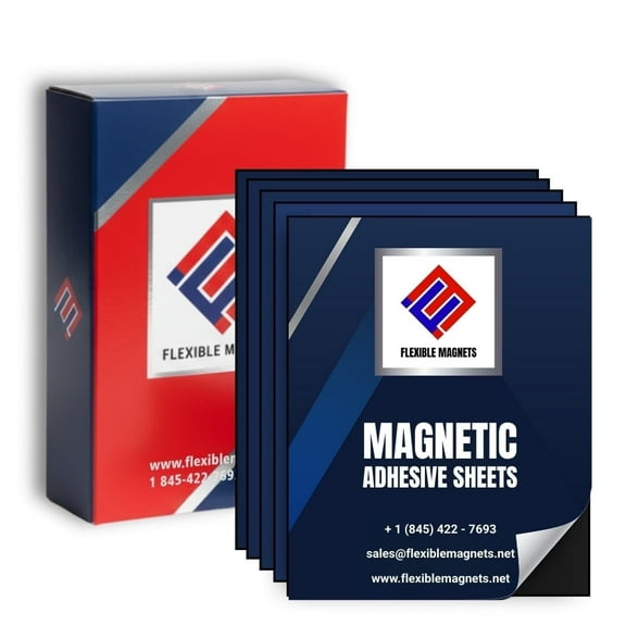 Flexible Magnets – Magnetic Sheets with Adhesive Backing, 4" x 6" (1 Pack) Stick-On Magnetic Sheets for Refrigerator Magnets, Magnetic Labels, Crafts, DIY Projects & More
