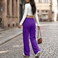 thumbnail image 6 of VV AVEORS Cargo Sweatpants For Women Baggy Drawstring Waist Hiking Pants Lightweight Y2k Athletic Joggers With Pockets Purple S, 6 of 7