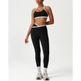 thumbnail image 2 of PISONIC Women's Workout Sets 2 Piece - Seamless Cross Yoga Leggings and Sports Bra Gym Outfits Activewear Matching Set, 2 of 5