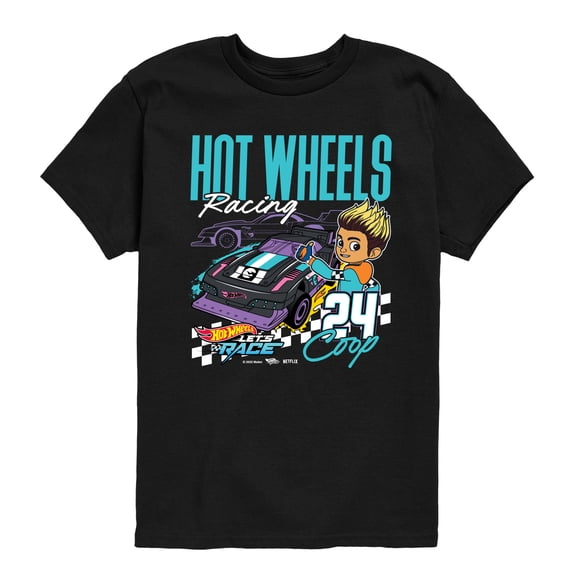 Hot Wheels - Racing Coop - Youth Boys Short Sleeve Graphic T-Shirt