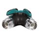 thumbnail image 3 of Manguera de jardín Splitter 2 vías para Trabajo Pesado, NPT 3/4" Y Hose Connector Adapter Water Valve Suministros de riego Conector Y válvula Divisor de Manguera Ecomeon no, 3 of 5