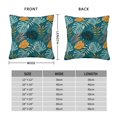 thumbnail image 2 of Pofeuu Tropical Leaves Print Double-sided plush pillowcase Square Throw Pillow Covers Pillows Cover for Living Room Bedroom Sofa Couch Cushion Cover（No pillow core）-12"x12", 2 of 7