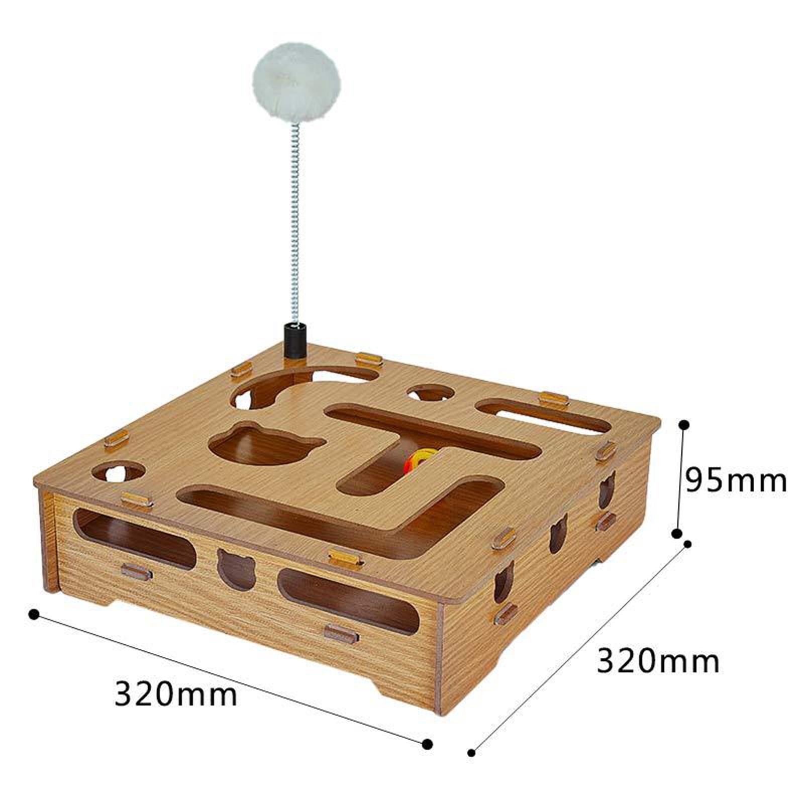 EHJRE Cat Interactive Toys Scratching Board for Indoor Cats, IQ Training, Corrugated Cardboard, Active Play Exercise , Board Toy