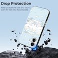 thumbnail image 4 of Funda de TPU Cinnamoroll para iPhone 16 Plus: ultrafina, a prueba de golpes, antiamarilleo, resistente a arañazos, compatible con carga inalámbrica, agarre mejorado, estilo negro., 4 of 7