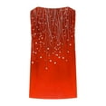 thumbnail image 4 of Plus Size Tank Tops for Women Sleeveless Round-Neck Printed Casual T-shirt Red XXXXXL, 4 of 6