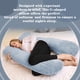 thumbnail image 5 of Almohada de embarazo Chilling Home en forma de U, color gris, 5 of 7