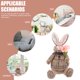 thumbnail image 4 of KAKOWELY Conejo de Pascua decorativo de peluche, adorable muñeco de conejito de Pascua de peluche, 4 of 5