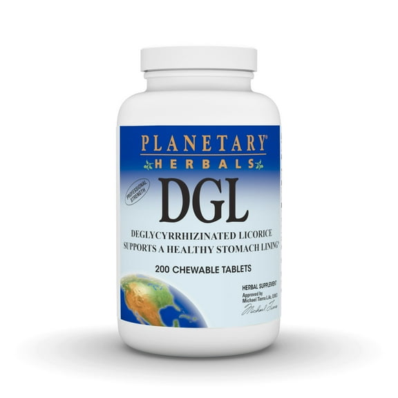 Planetary herbals dgl chewable tablets, 200 ct