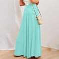 thumbnail image 5 of Satingcolo Women Summer Beach Vacation Pants High Waisted Wide Leg Pants Loose Flowy Casual Palazzo Lounge Trousers, Size S-2XL, 5 of 5